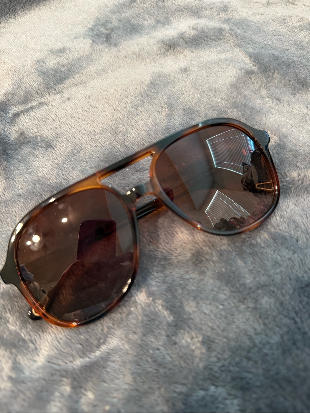 Sojos Tortoiseshell Aviator Sunglasses - Brown Lenses